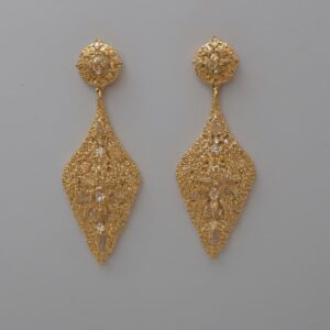 حلق ذهب وزن 1.6