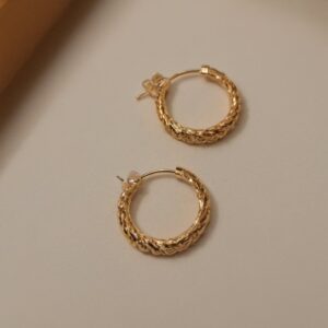 حلق ذهب وزن 1.8